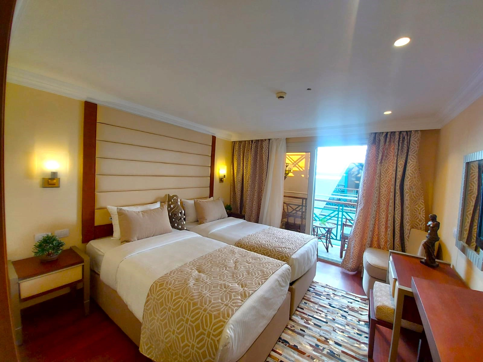 Cabin aboard the Sonesta Moon Goddess Nile Cruise Ship Nile cruise